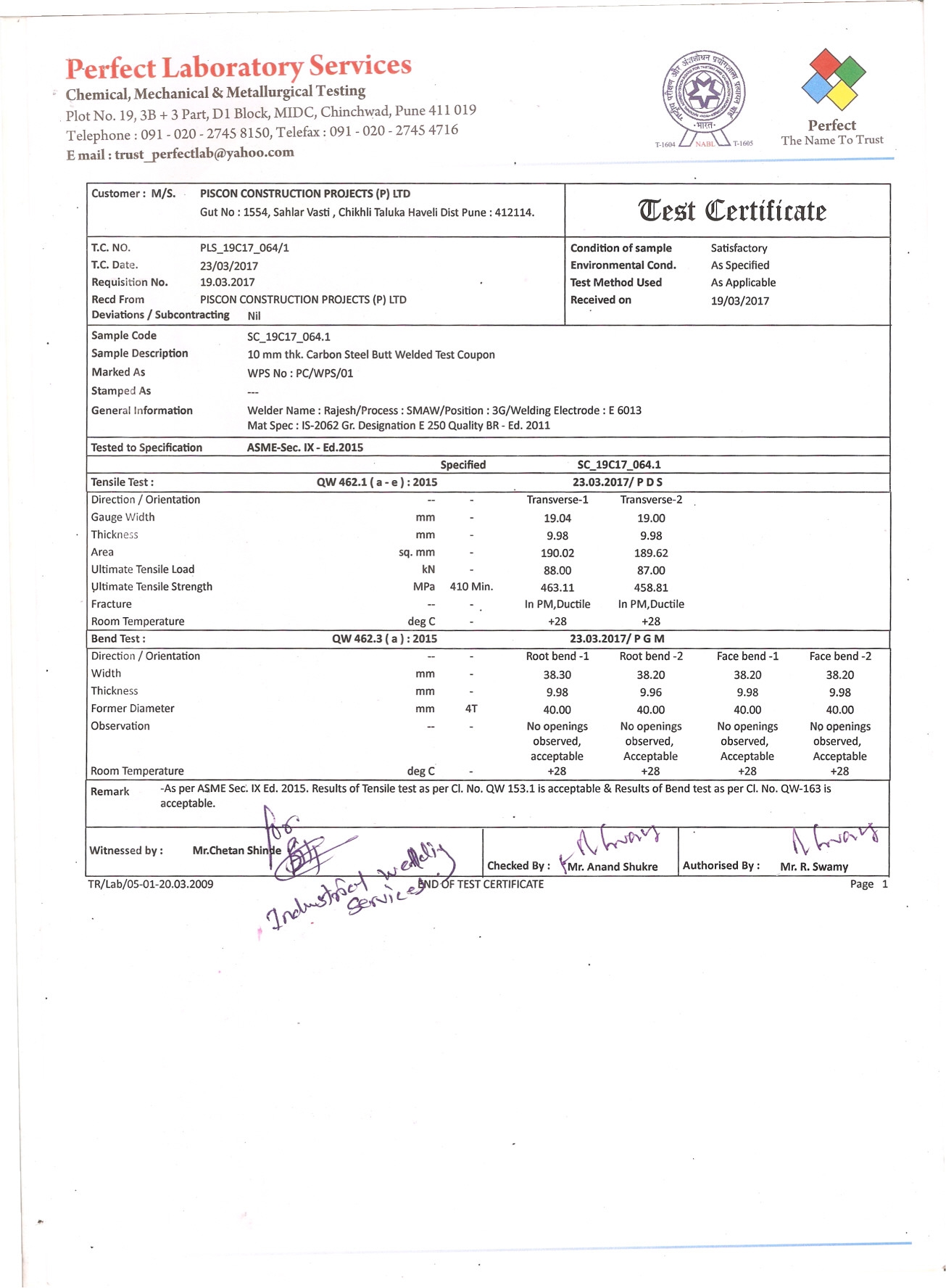 Certificate 3