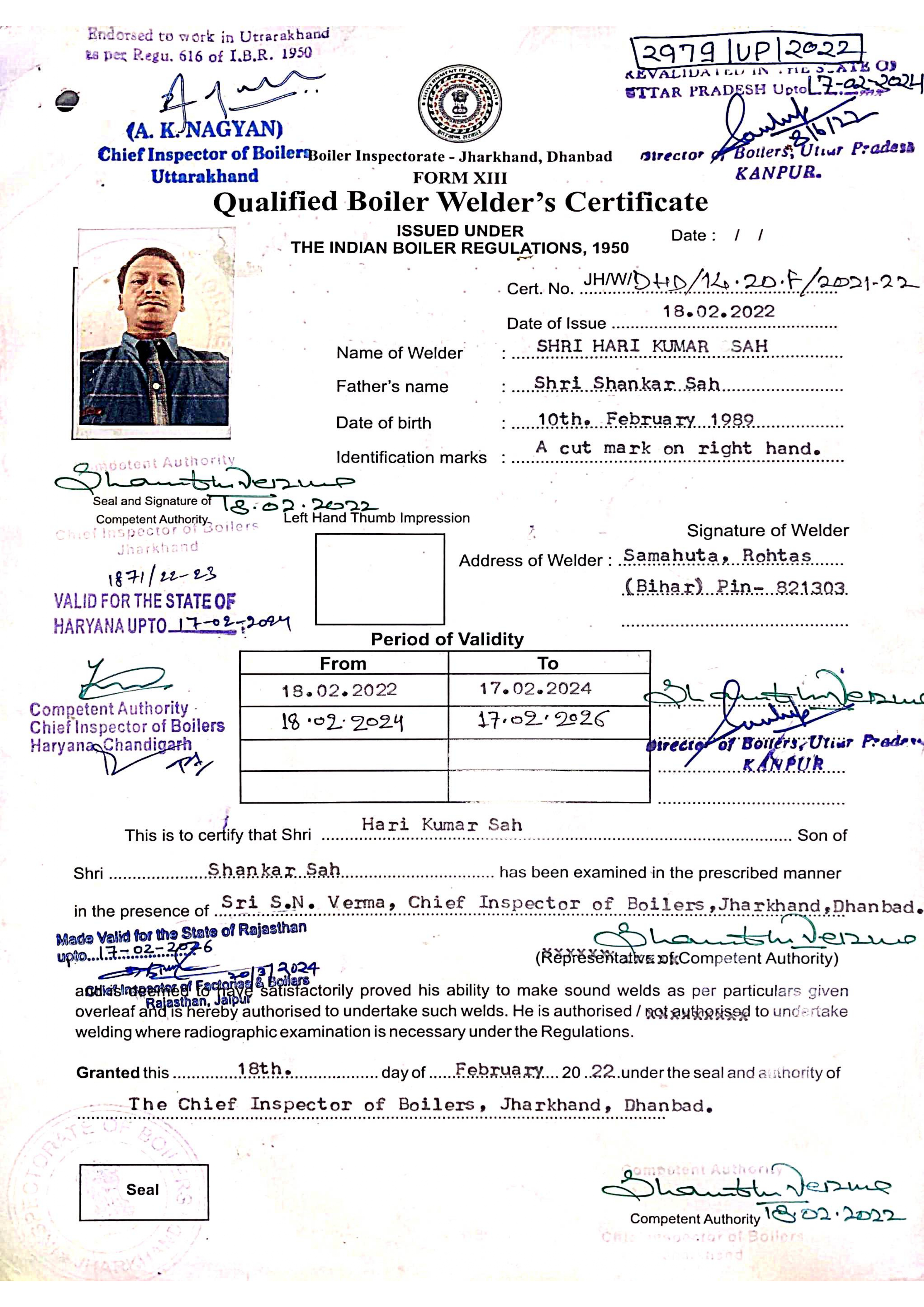 Certificate 3